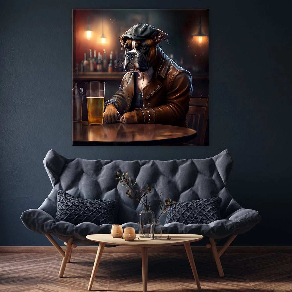 Pub Pups - Boxer by Natale Palazzo 