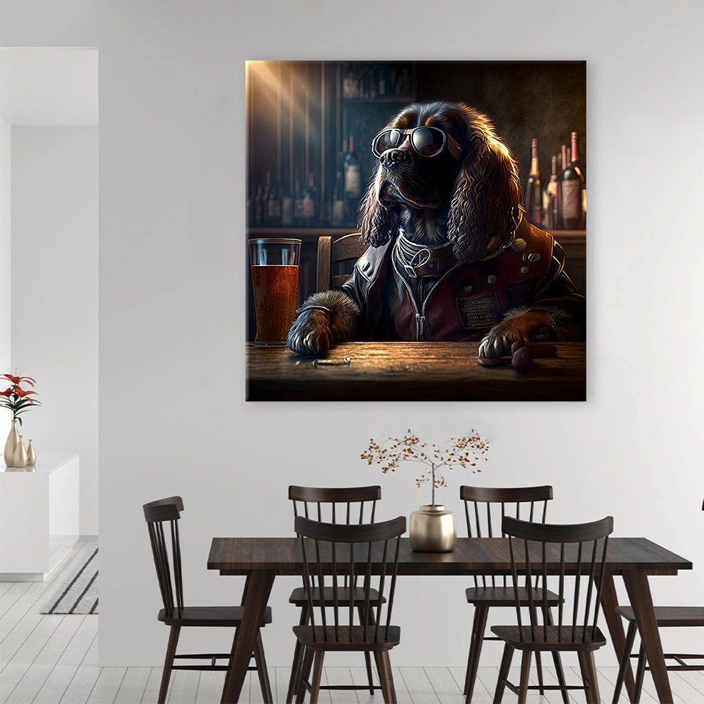 Pub Pups - Cocker Spaniel by Natale Palazzo