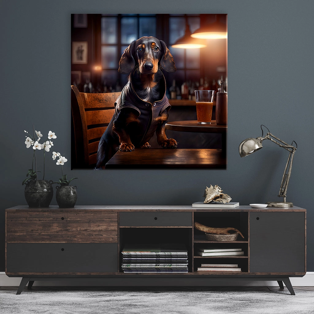 Pub Pups - Dachshund by Natale Palazzo