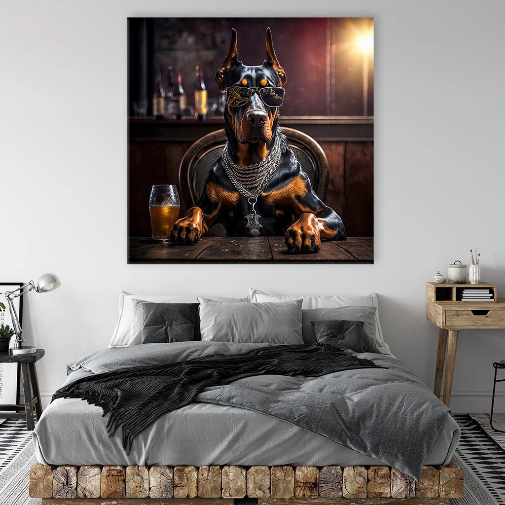 Pub Pups - Doberman by Natale Palazzo 