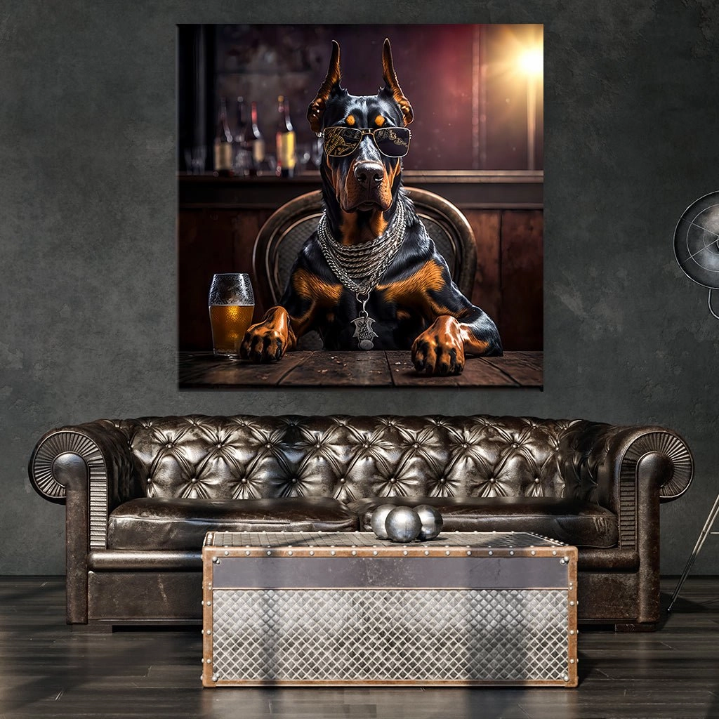 Pub Pups - Doberman by Natale Palazzo 