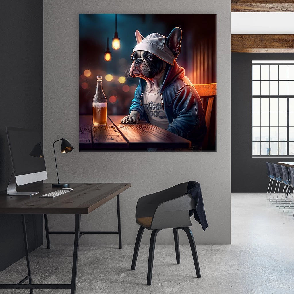 Pub Pups - French Bulldog by Natale Palazzo