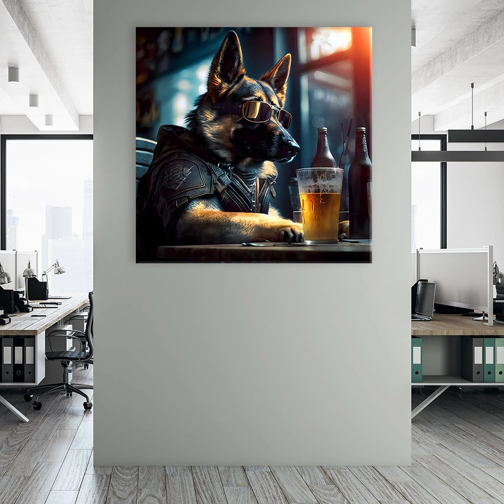 Pub Pups - German Shephard by Natale Palazzo 