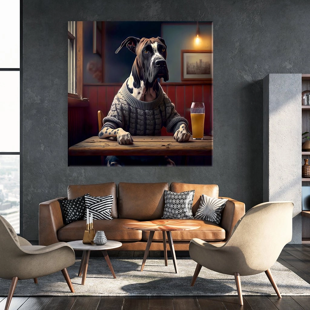 Pub Pups - Great Dane by Natale Palazzo 