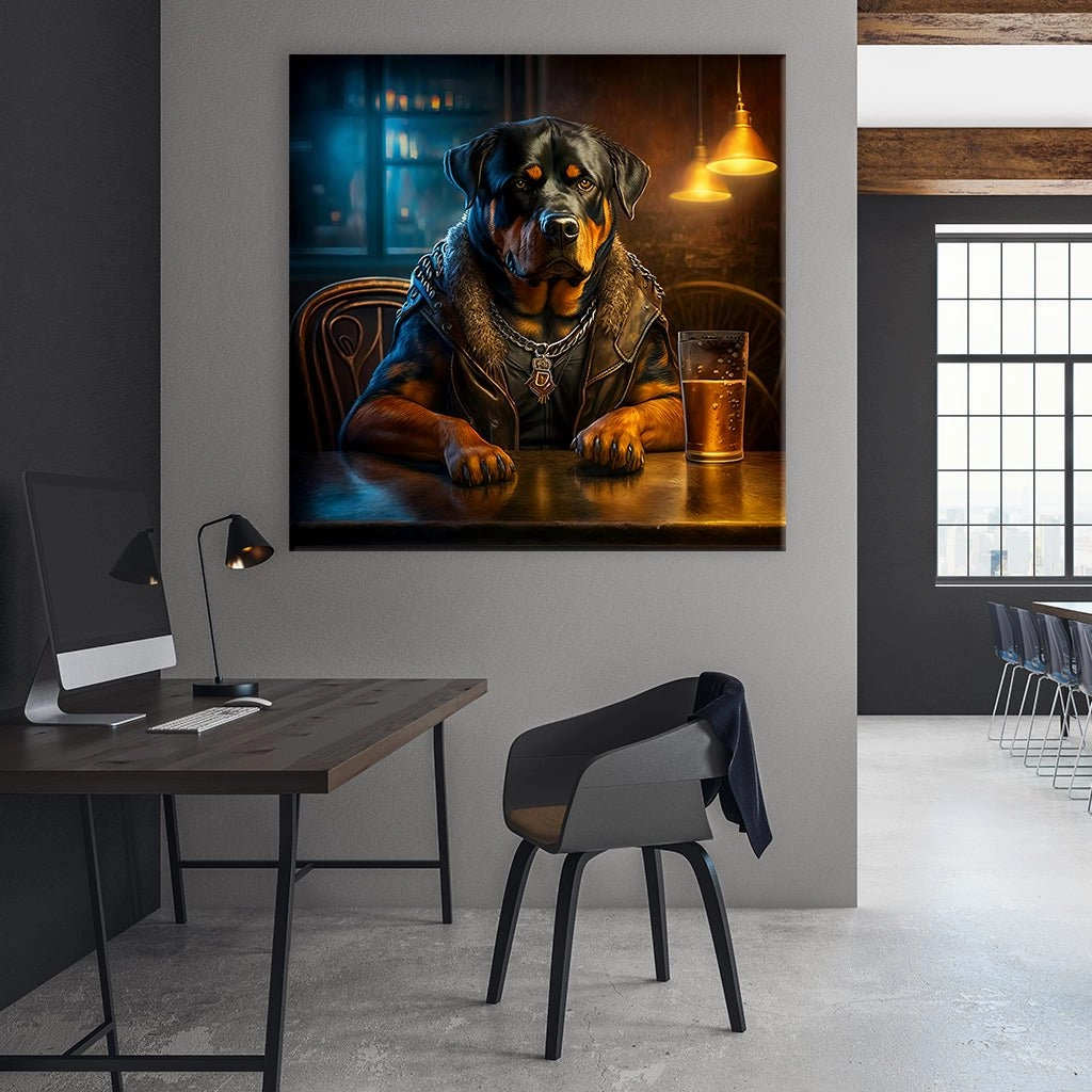 Pub Pups - Rottweiler by Natale Palazzo 