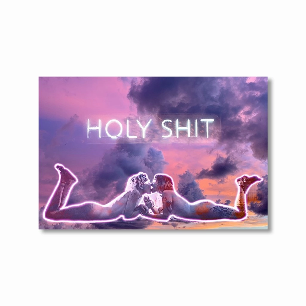 Purple by Housofblk framed mural artwork