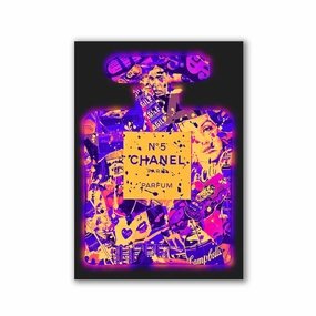 Purple Fragrance by RS Artist framed mural artwork