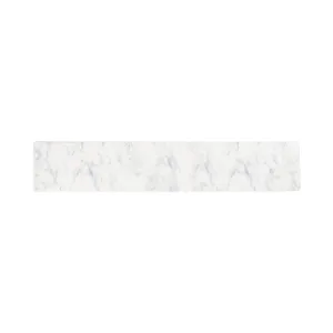 Pvc Kitchen Mat Marble 2 L White neutral everyday carpet