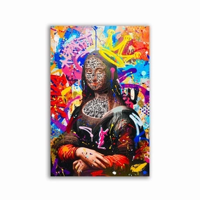 Queen Mona NEW by RS Artist framed mural artwork