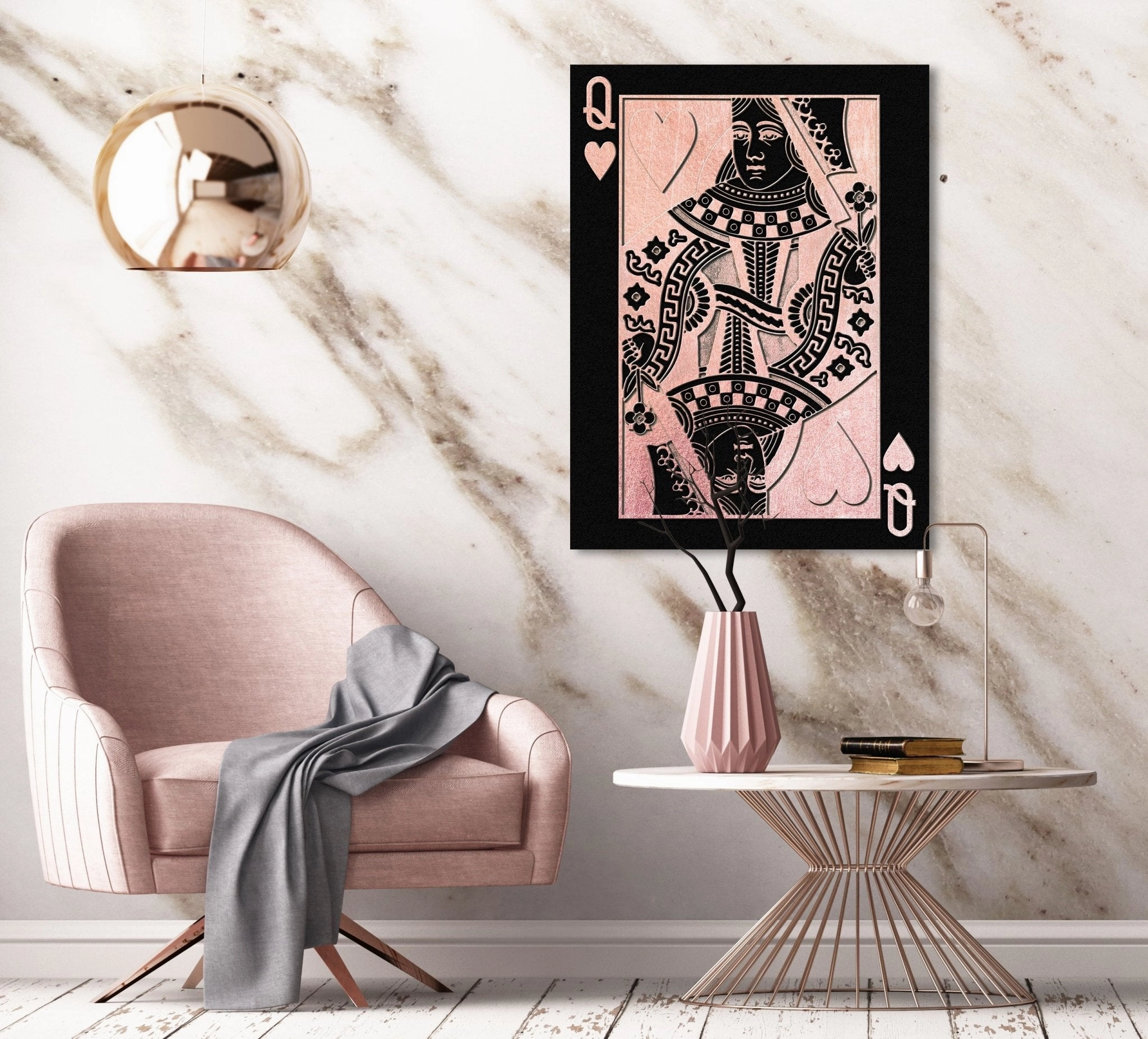 Queen of Hearts by Frank Amoruso Ros on Acrylic