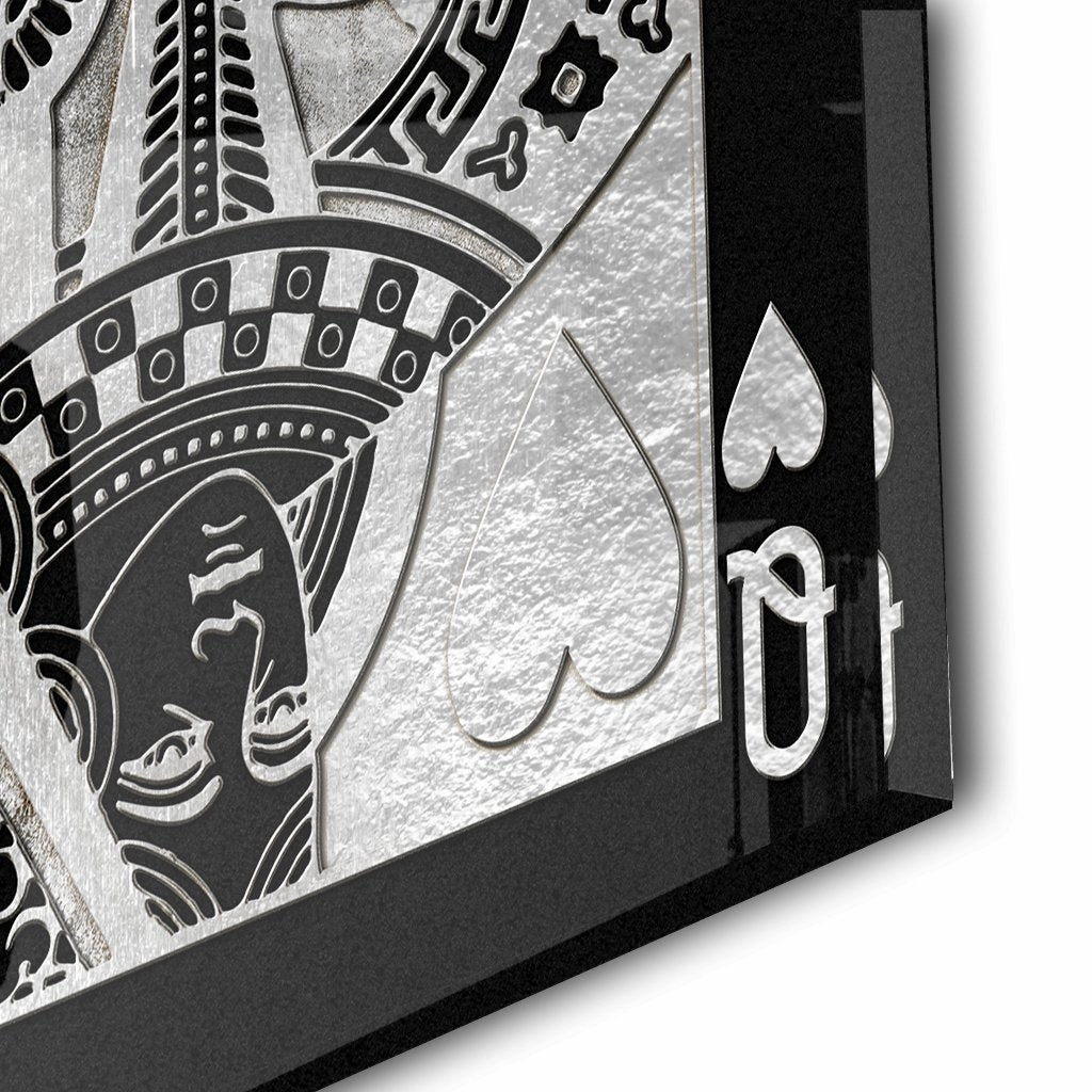 Queen of Hearts by Frank Amoruso Silver on Acrylic