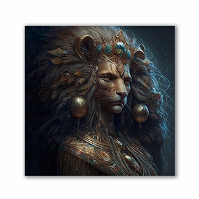 Queen of Lions by Catill framed mural artwork