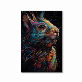 Rabbit Art by Juliano de Araujo framed mural artwork