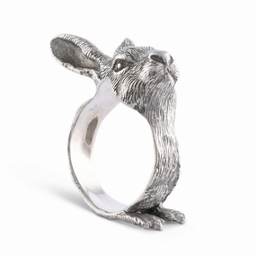 Rabbit Napkin Rings mini desktop sculpture
