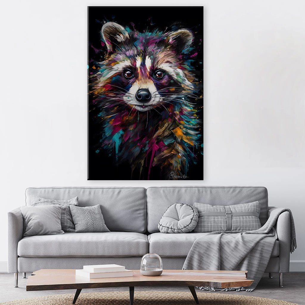 Raccoon Art by Juliano de Araujo