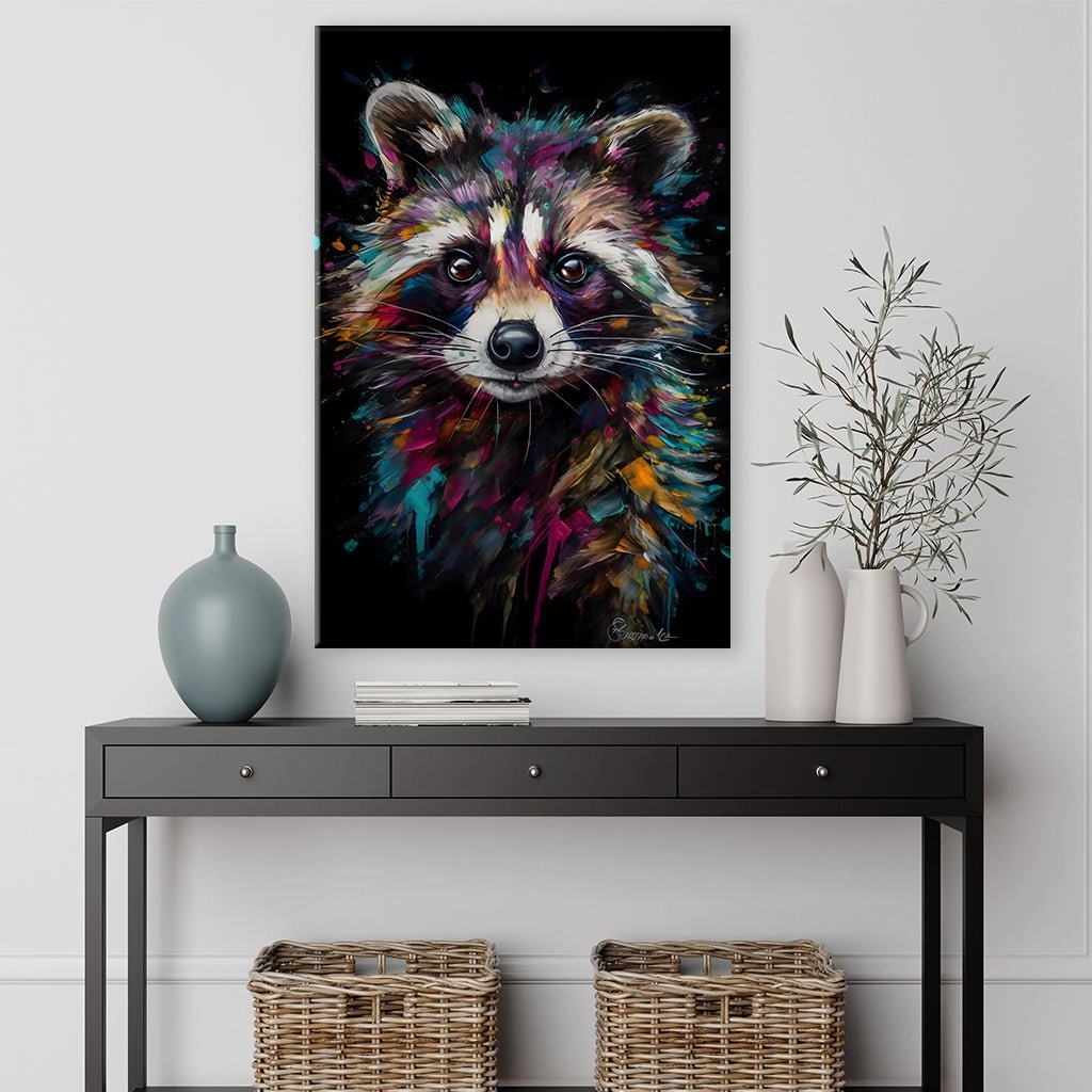 Raccoon Art by Juliano de Araujo