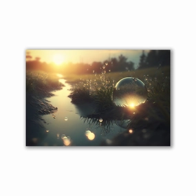 Radiant Morning by Affengeile Intelligence framed mural artwork