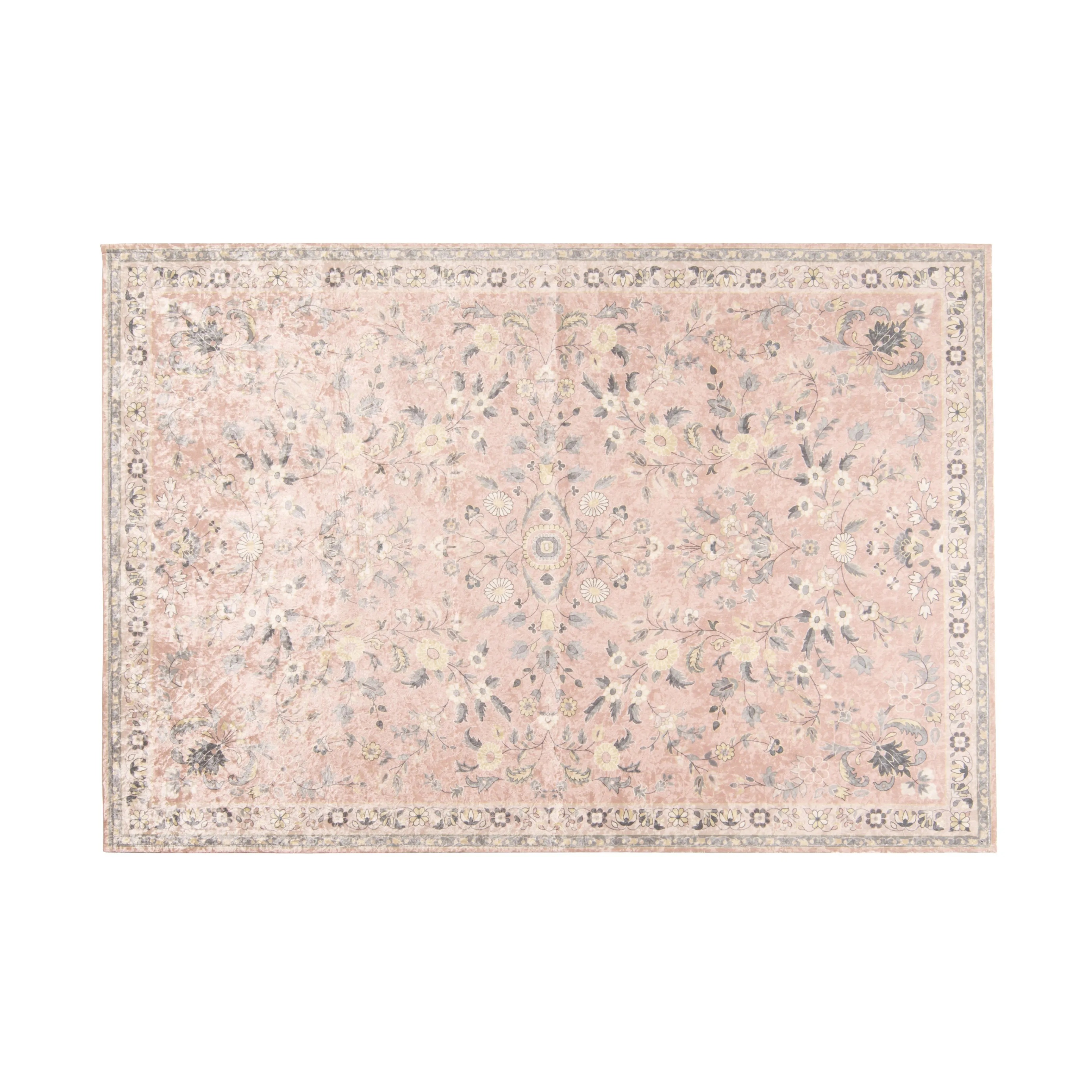 Raffine Rug Medium Pink (W2000 X D1400) neutral everyday carpet
