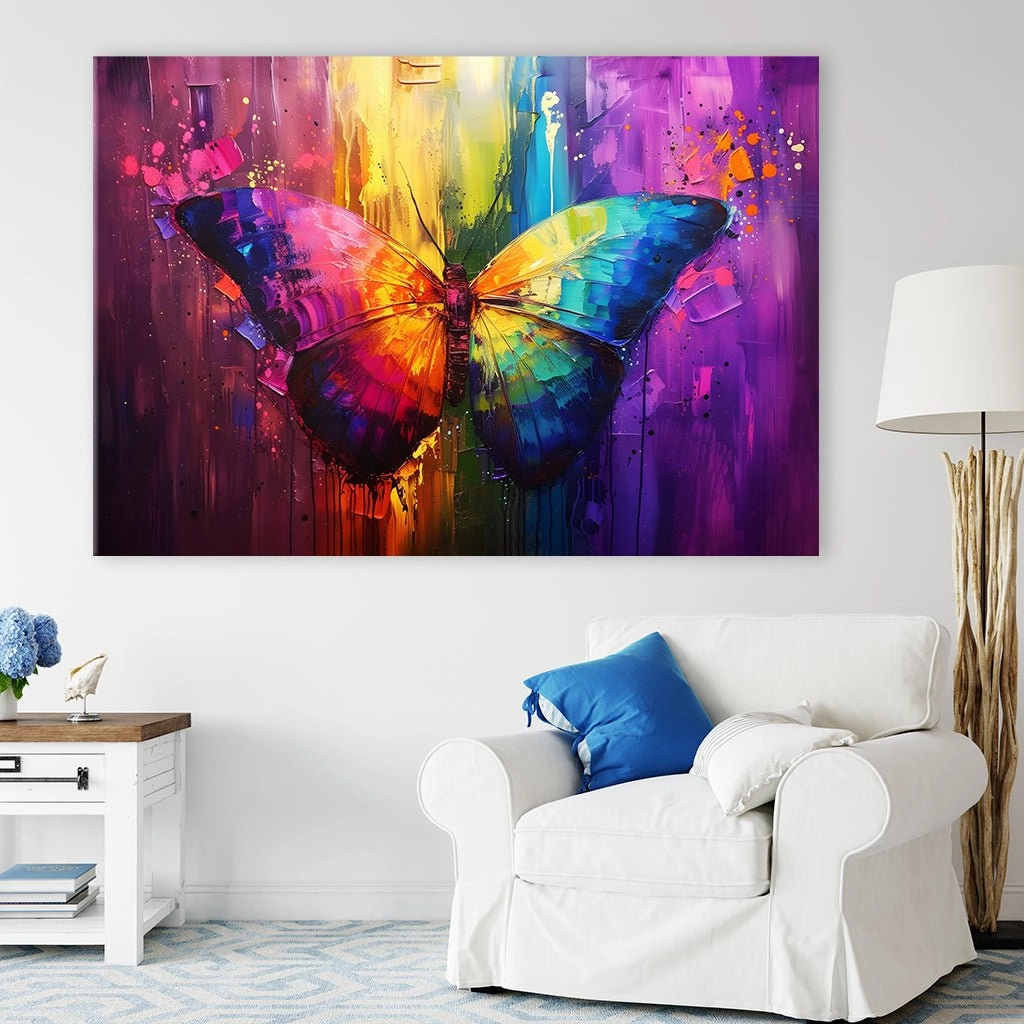 Rainbow Butterfly by Rosa Piazza