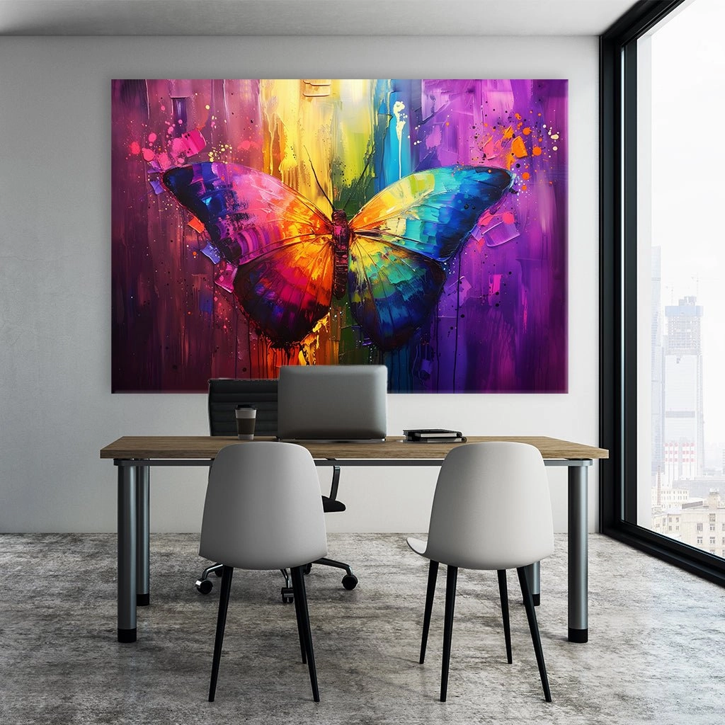 Rainbow Butterfly by Rosa Piazza