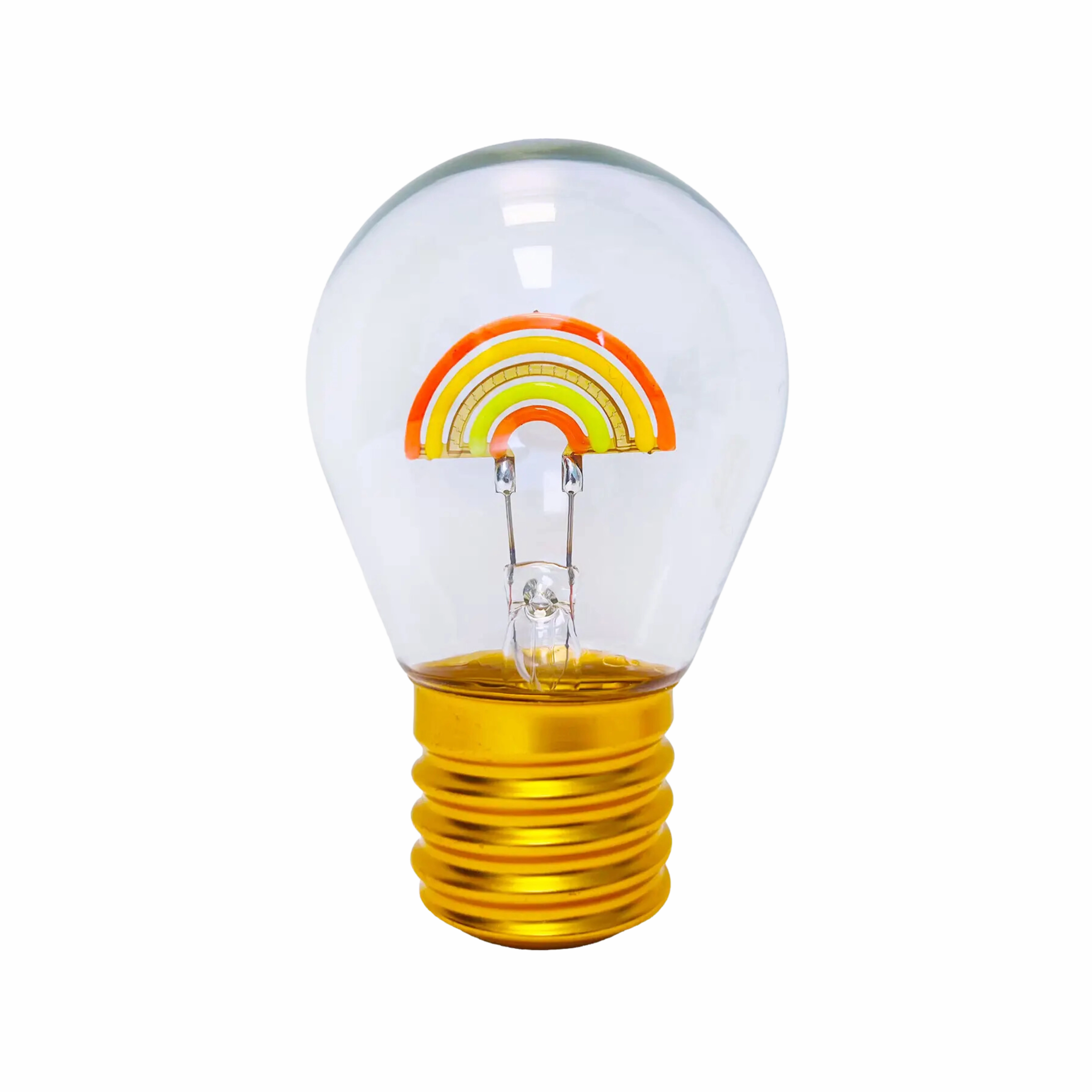 Rainbow Neon Bulb Led Light minimalist art object  