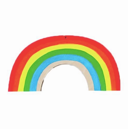 Rainbow Wall Charm minimalist art object  