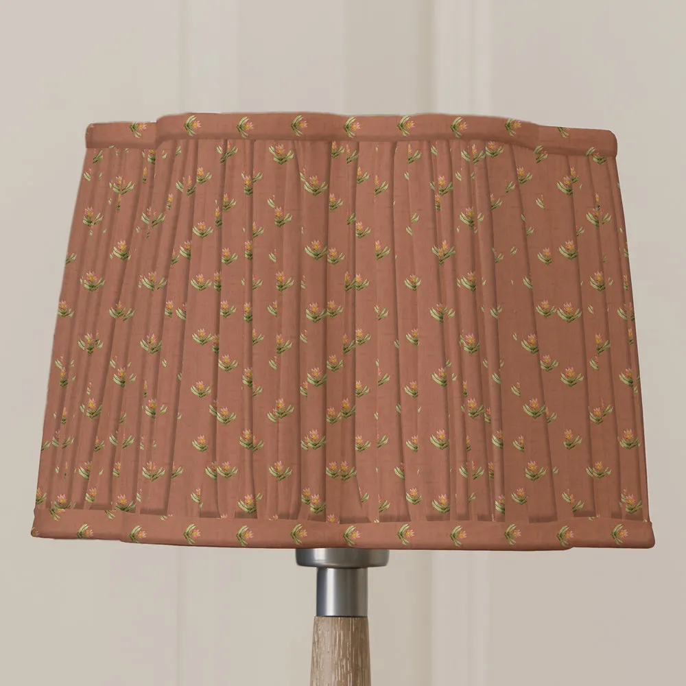 Raja Pleated Scalloped Lamp Shade Terracotta modern fashion rug  