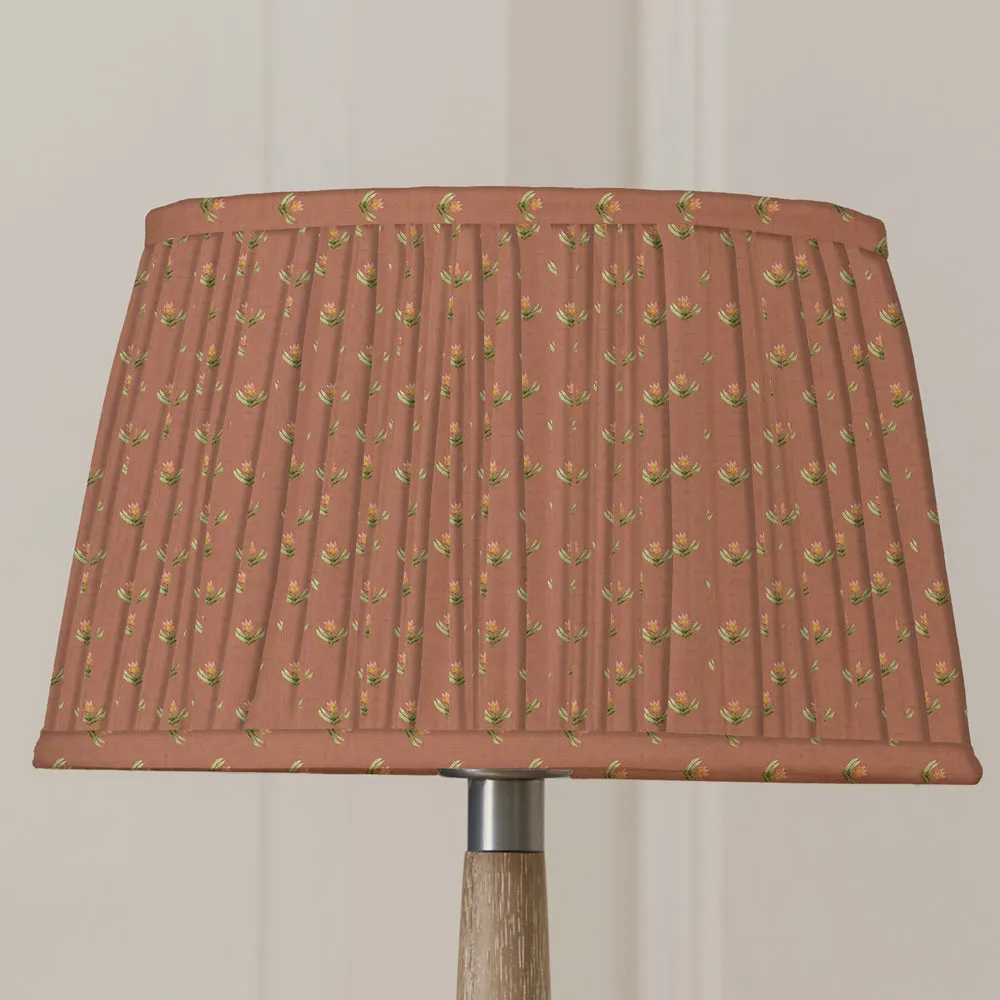Raja Pleated Tapered Lamp Shade Terracotta modern fashion rug  