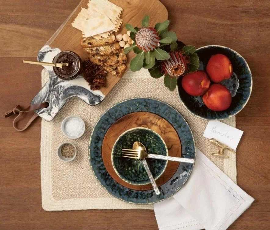Rectangular Dark Jute Woven Placemats