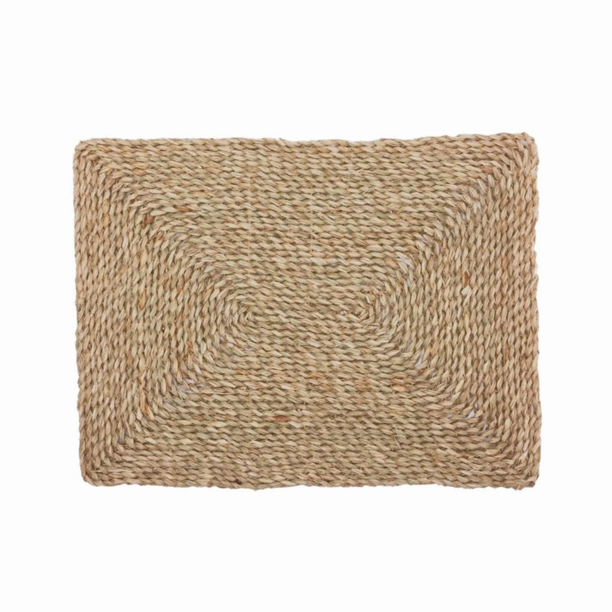 Rectangular Natural Seagrass Placemats mini desktop sculpture
