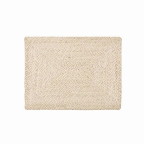 Rectangular Natural Twisted Jute Woven Placemats cute desktop display