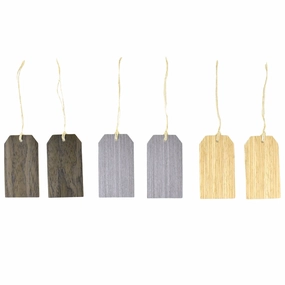 Rectangular Wooden Craft Tags, 3-1/4-Inch, 6-Piece wooden room decoration