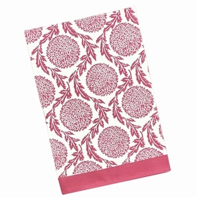 Red Flower and Vine Tablecloth cute desktop display