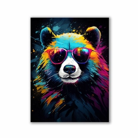 Red Panda Cool by Zenzdesign framed mural artwork