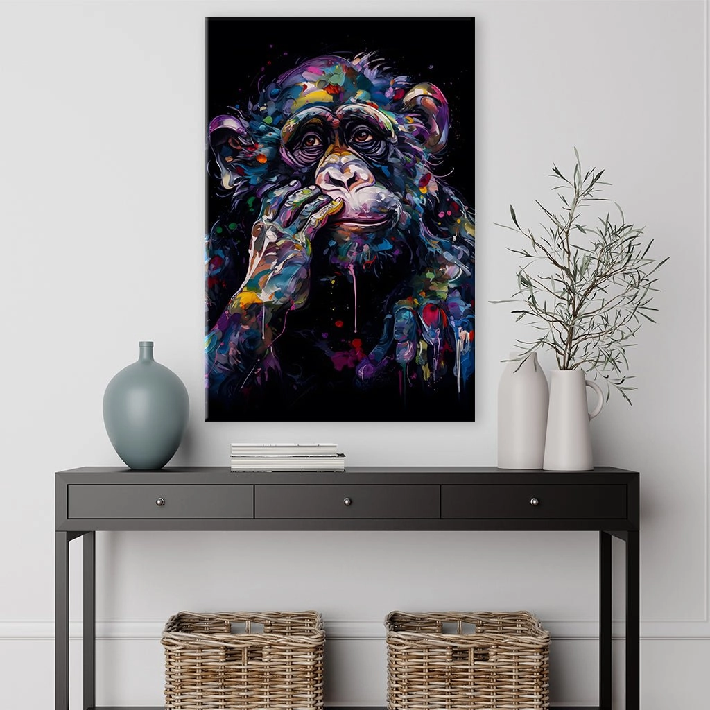 Reflective Monkey Art by Juliano de Araujo