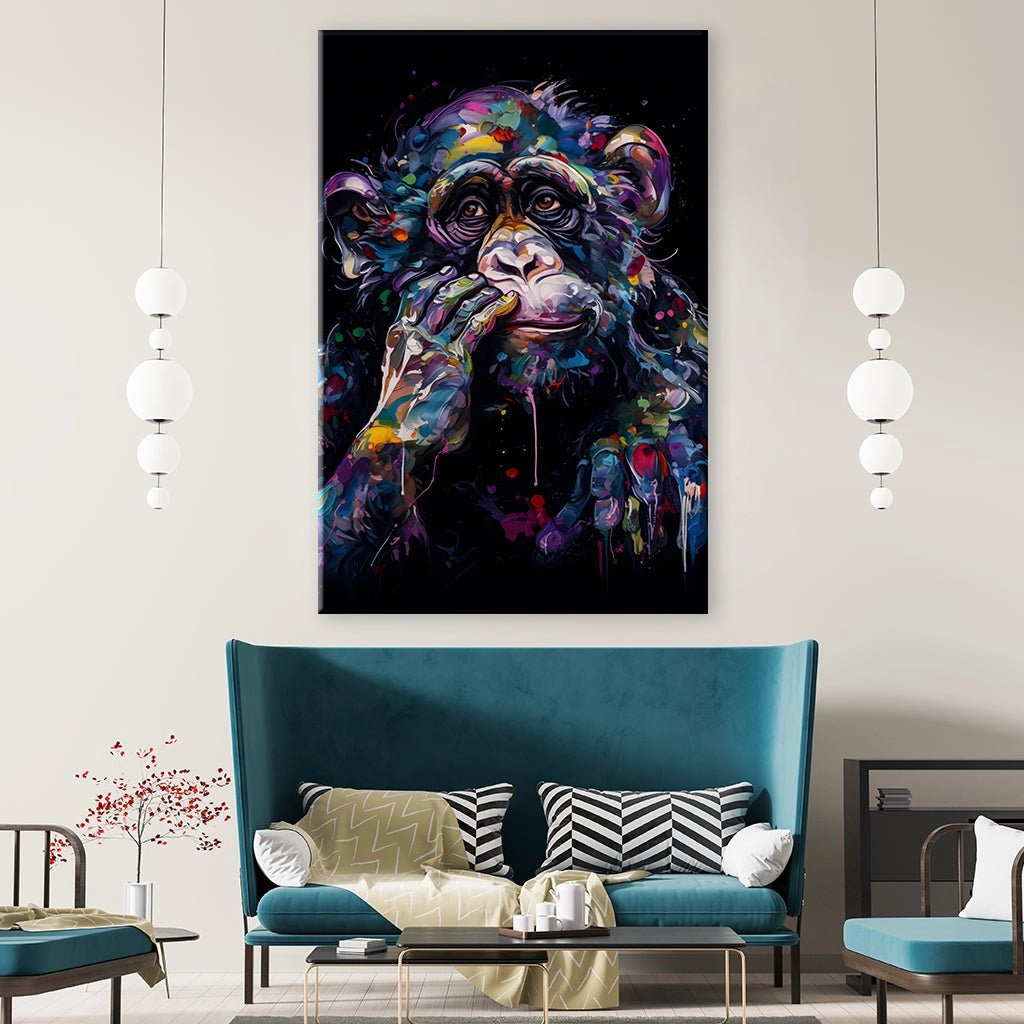 Reflective Monkey Art by Juliano de Araujo