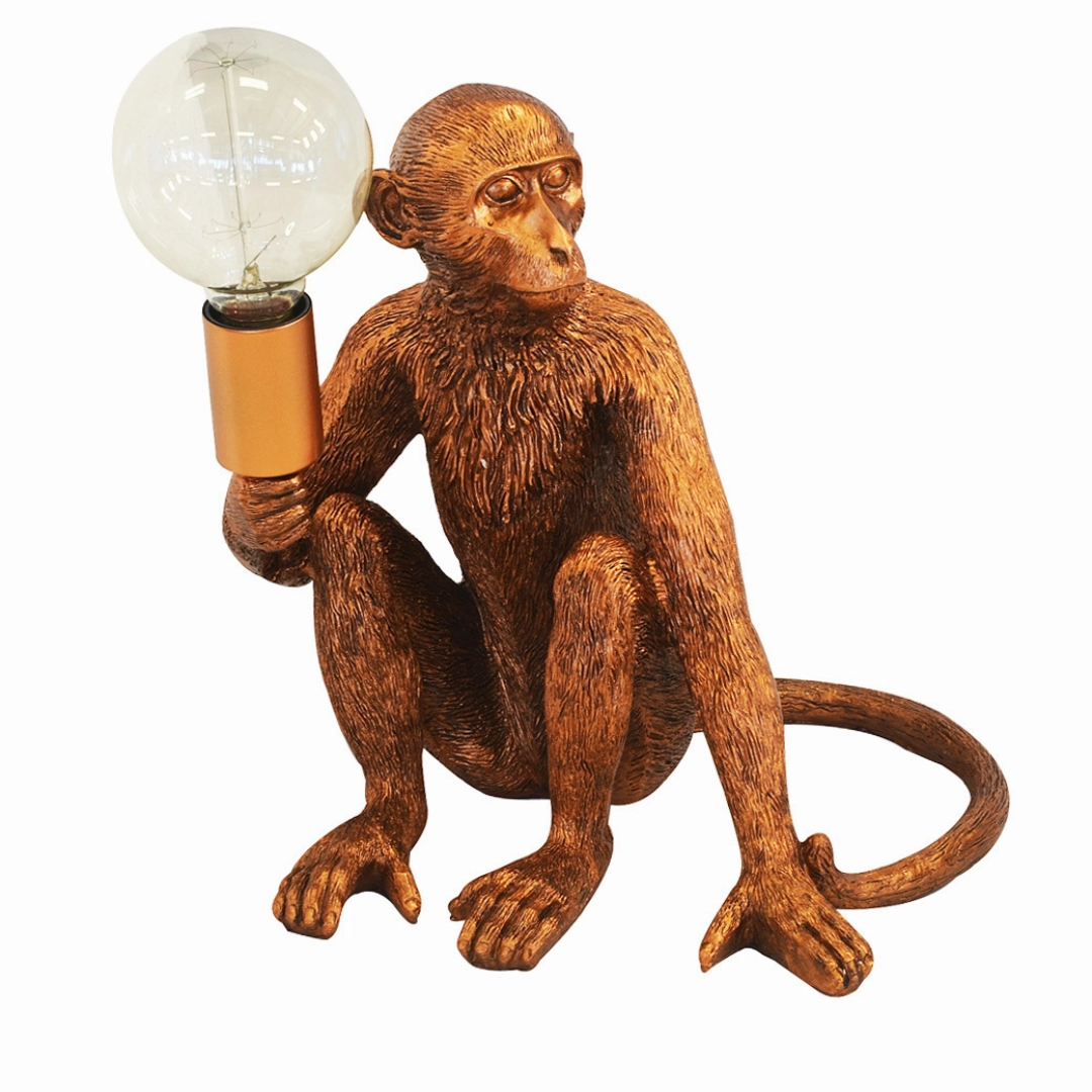 Resin monkey torch copper