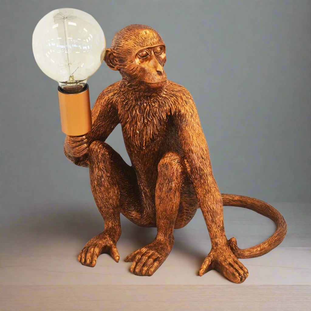 Resin monkey torch copper