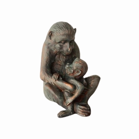 Resin Monkey With Baby 21X15CM decorative home ornament