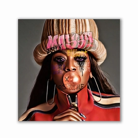 Respect Missy by Zuppini framed mural artwork