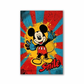Retro Mickey by Frank Daske framed mural artwork