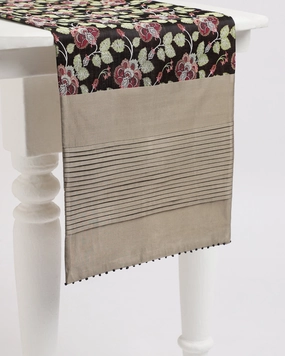 Reve Tanchoi Silk Table Runner ceramic table ornament