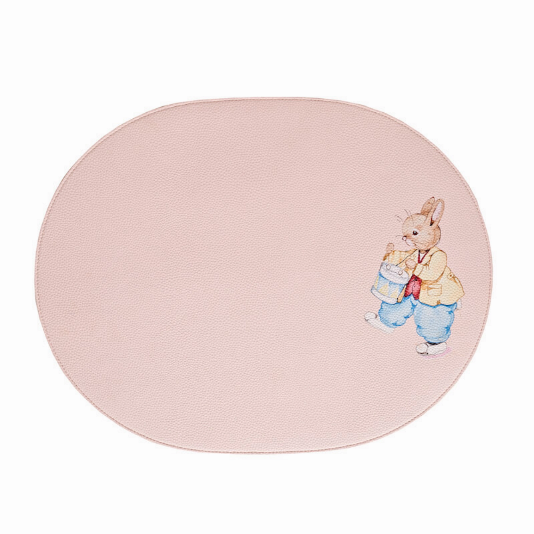 Reversible Faux Leather Designer Bunny Placemat