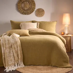 Ribble Acid Washed Duvet Cover Set Honey modern fashion rug  