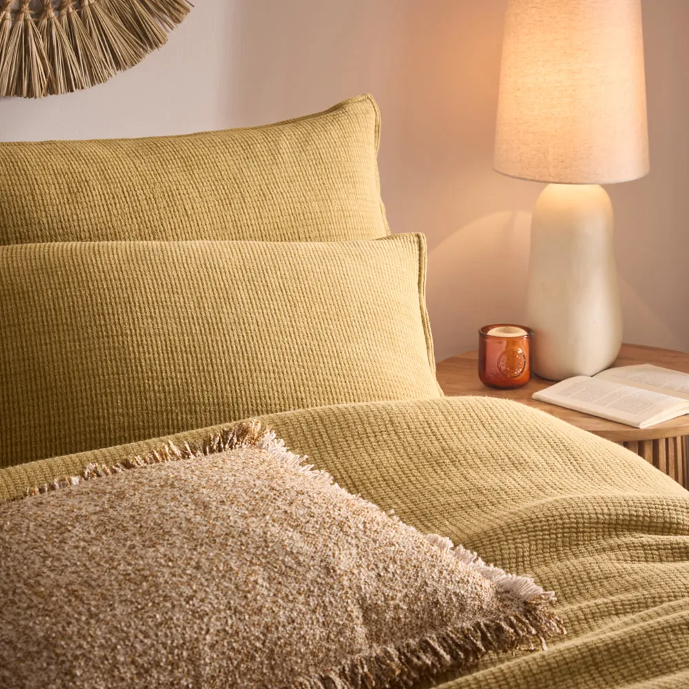 Ribble Acid Washed Duvet Cover Set Honey