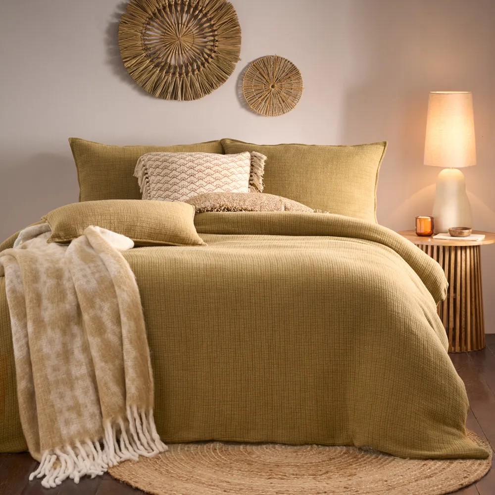 Ribble Acid Washed Duvet Cover Set Honey modern fashion rug  