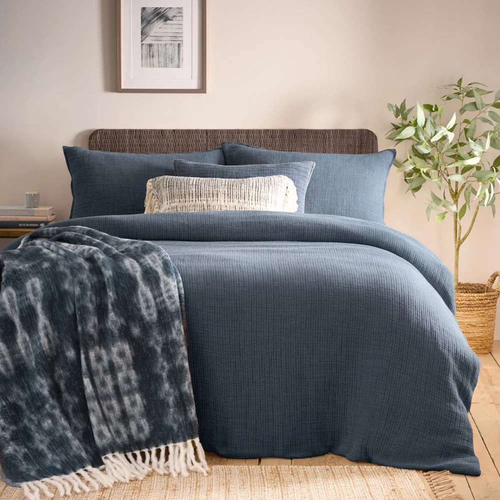 Ribble Acid Washed Duvet Cover Set Ink modern fashion rug  
