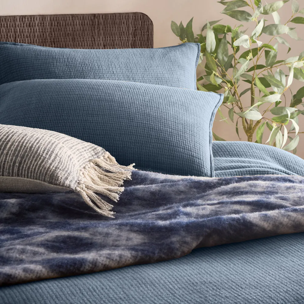 Ribble Acid Washed Duvet Cover Set Ink