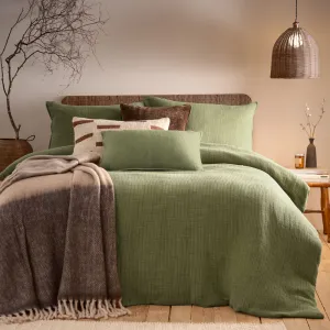 Ribble Acid Washed Duvet Cover Set Khaki modern fashion rug  
