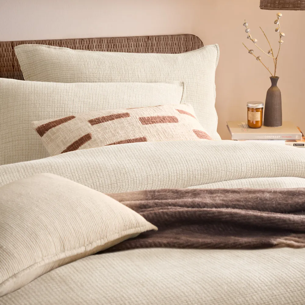 Ribble Acid Washed Duvet Cover Set Natural